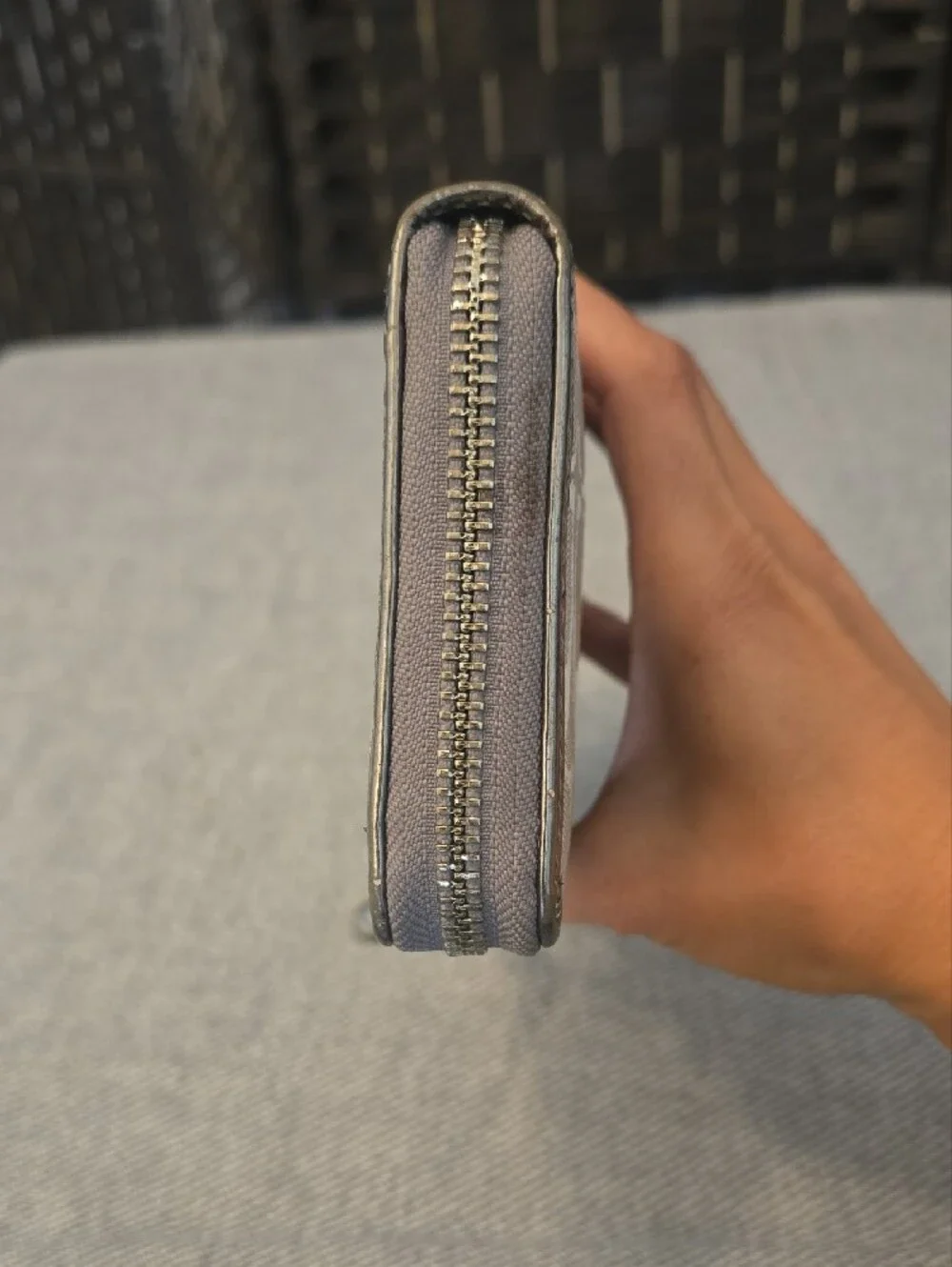Coach Vintage Heritage Signature Stripe Accordion Zip Wallet, Y2k, Clean